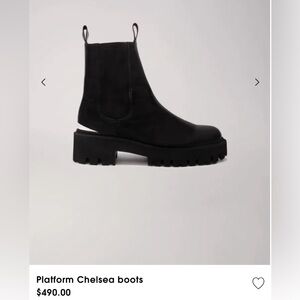 Maje Platform Chelsea Boots